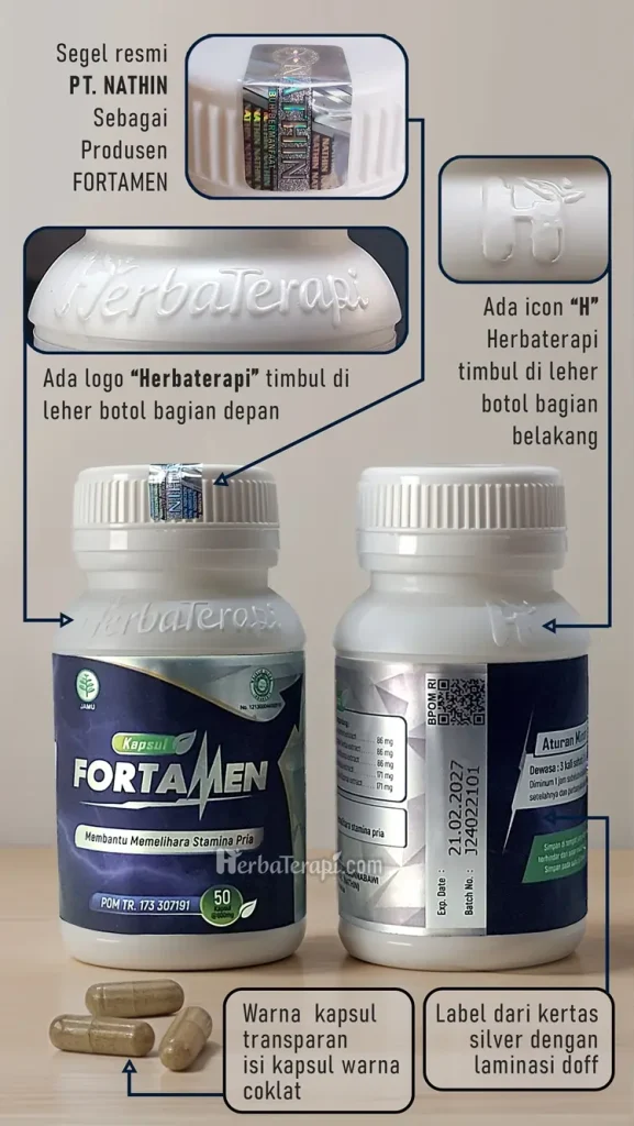 ciri asli obat stamina pria fortamen